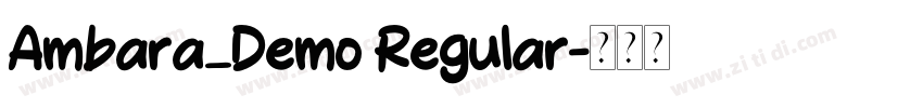 Ambara_Demo Regular字体转换